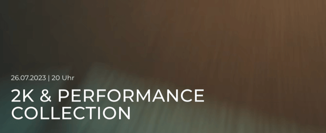 Launch of the new OACE 2K Collection (26 July, 8 pm)