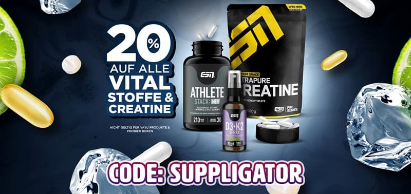 20% off ESN Vitalstoffe, Creatine and Daily during ESN Vital Week