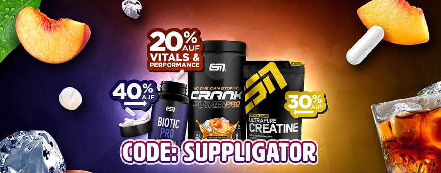 Up to 40% off in the ESN Vital and Performance promotion with the ESN discount code SUPPLIGATOR