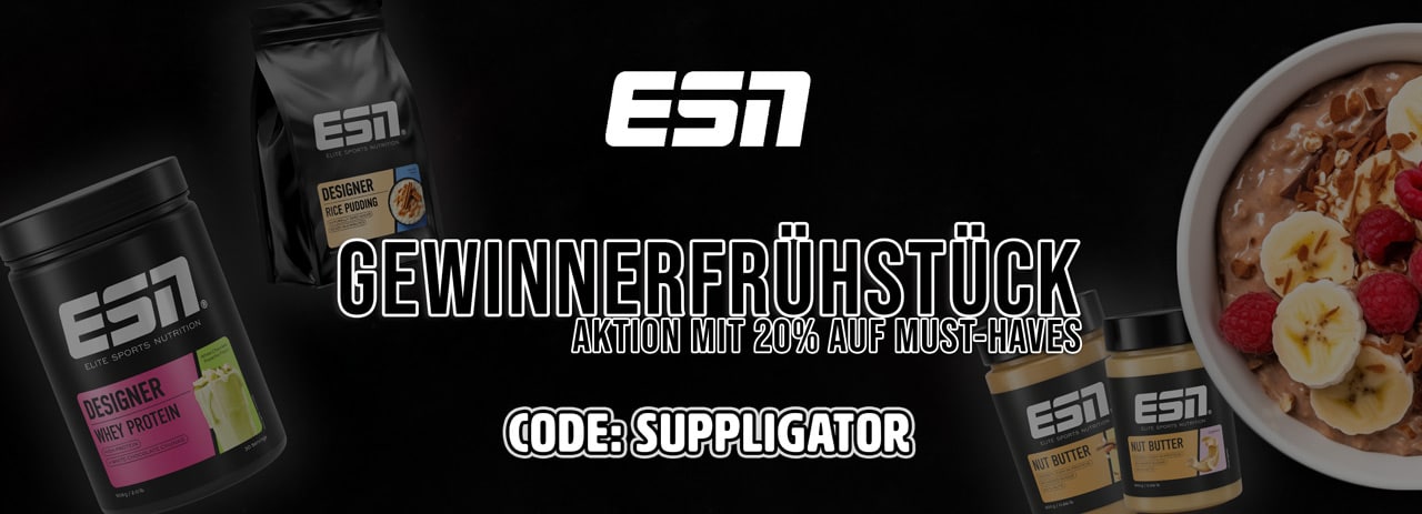 ESN Winners’ Breakfast Promotion with 20% off + Designer Whey Pistachio Launch