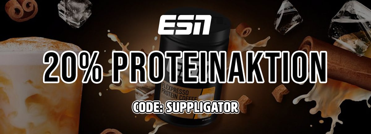 20% off protein at ESN with the code SUPPLIGATOR