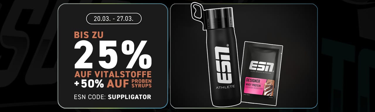 Up to 50% off in the ESN Vital promotion + a new ESN Bottle