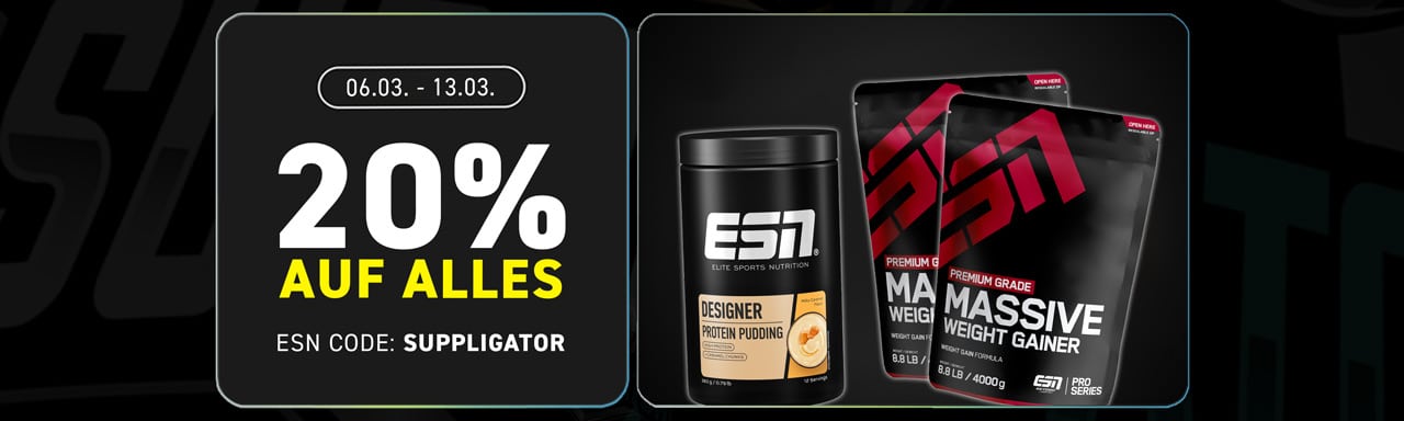 20% off everything at ESN with the code SUPPLIGATOR