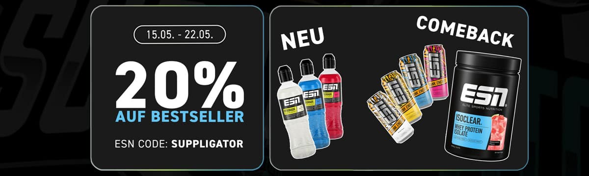 Up to 30% off in the ESN Bestsellers promotion + launch of the new ESN HYDORADE