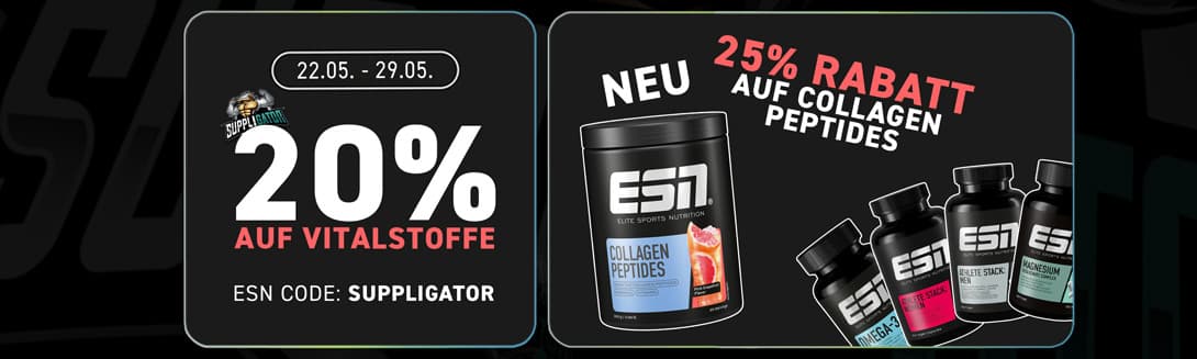 ESN Nutrients Promotion with up to 25% off + Launch of the new Collagen Peptides