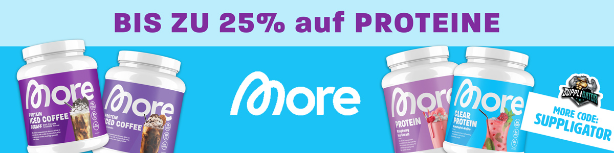 Up to 25% off in the More Summer protein promotion + 4 new products