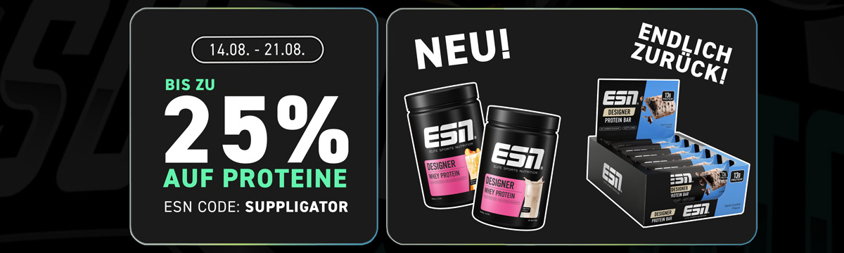 ESN Protein Promotion with up to 25% off and new products
