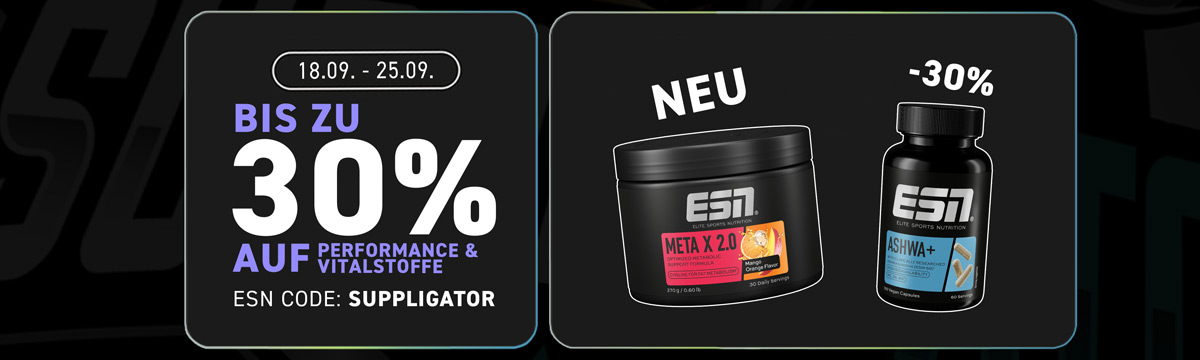 Save up to 30% on ESN Performance and Vital Substances as part of the Meta X 2.0 launch