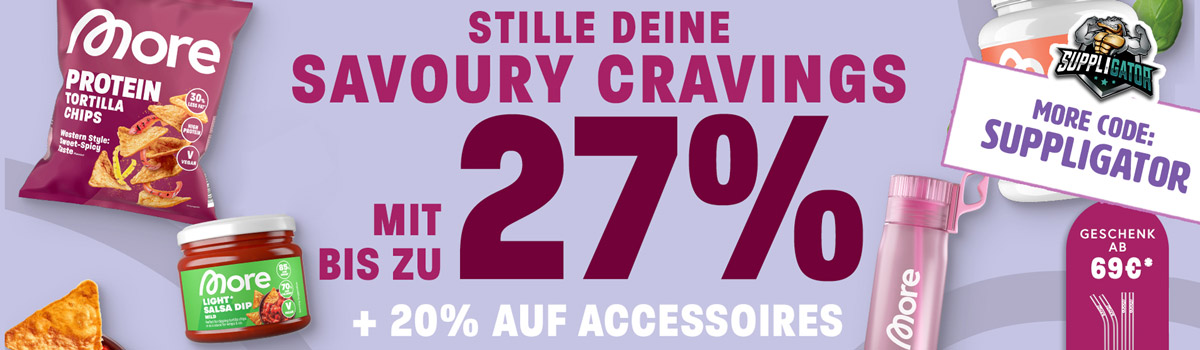 Up to 27% off in the More Savoury Cravings promotion + launch of the new More Salsa