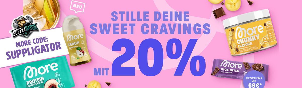 20% off sugar-saving products as part of the More Sweet Cravings promotion + launch of new products