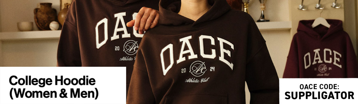 10% off the OACE launch with the new college hoodie