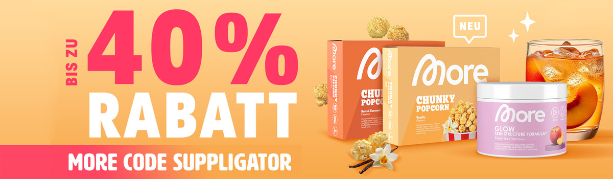 More is extending its 20% off everything promotion + the launch of Chunky Popcorn