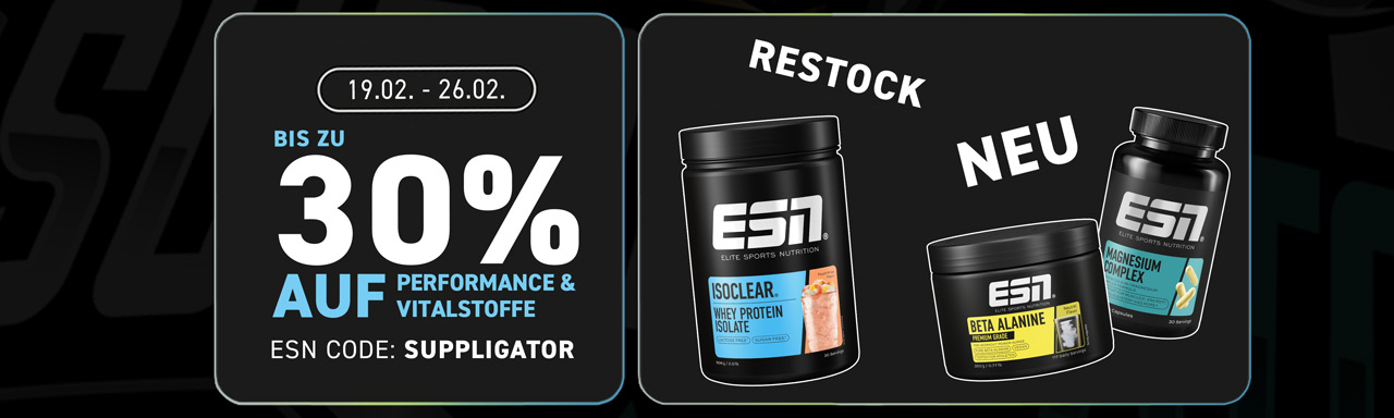 Up to 30% off in the ESN Performance & Nutrients promotion