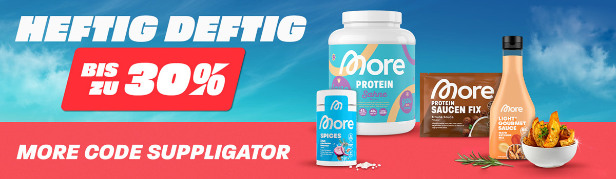 Up to 30% off in the ‘More Heftig Deftig’ promotion, featuring new launches and XXL restocks