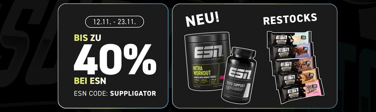 Up to 40% off in the ESN Performance and Vital Substances promotion