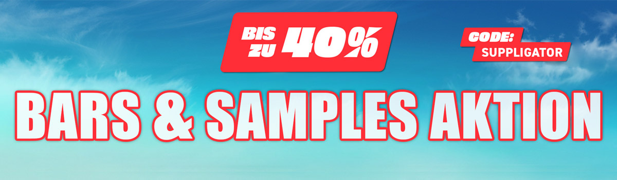 More Bars & Sample promotion with up to 40% off