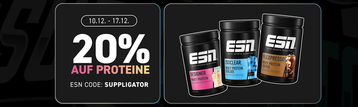 20% off protein products at ESN