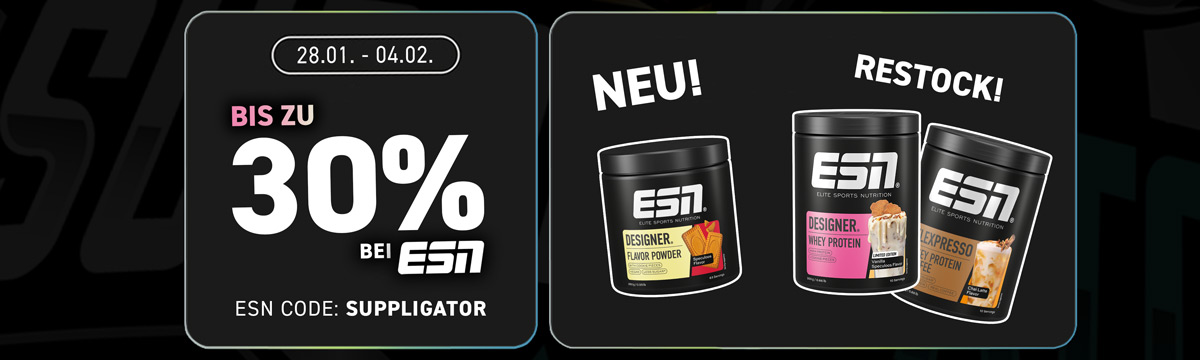 ESN Proteins & Food promotion with up to 30% off