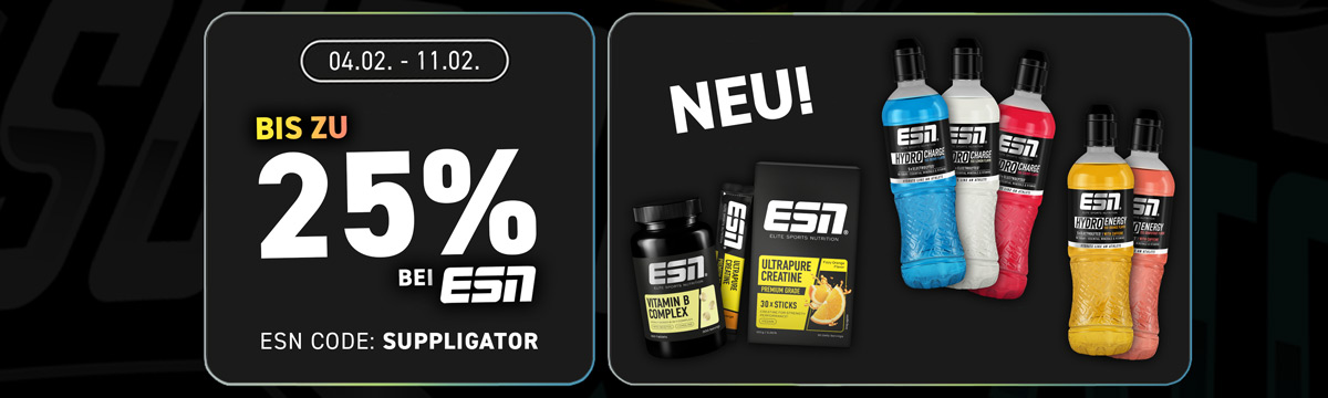 Up to 25% off in the ESN Performance and Nutrients promotion