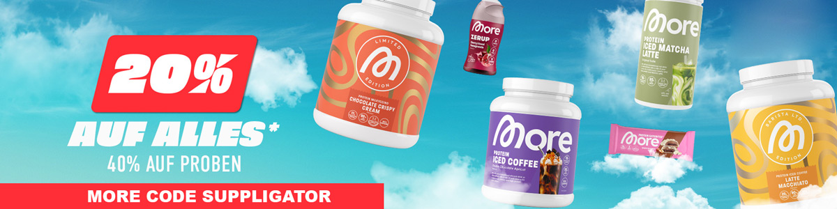 20% off everything at More + 40% off samples and lots of highlights