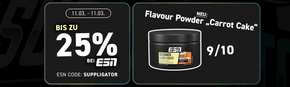 Up to 25% off popular restocked items in the ESN Food & Flavor promotion