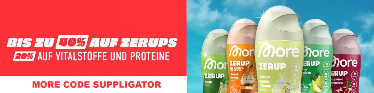 Up to 40% off in the More Zerup promotion, featuring special offers and new launches