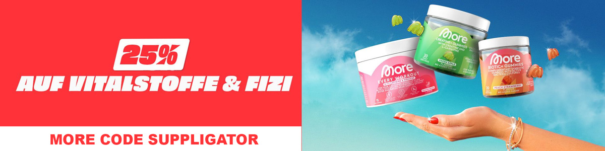 25% off nutritional supplements and Fizi at More to mark the launch of new gummies