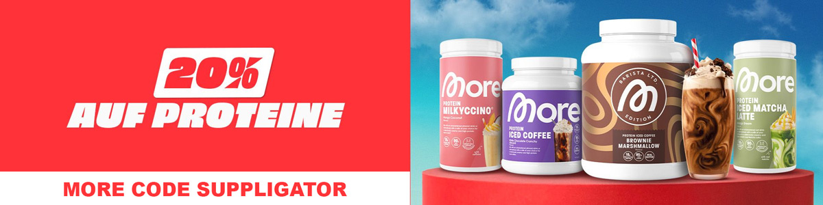 20% off More Proteine, with new products and plenty of restocks