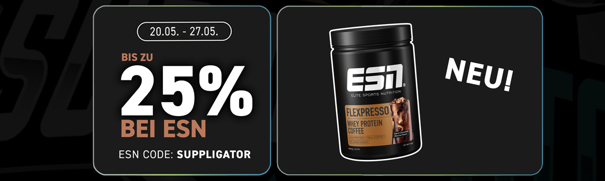 Up to 25% off at ESN to mark the launch of the new Flexpresso Dark Chocolate Mocha