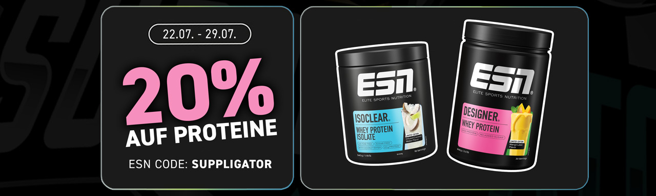 20% off protein products at ESN